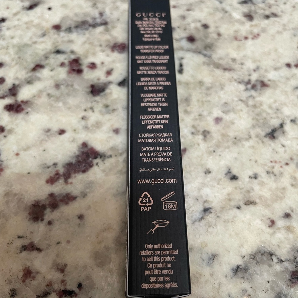 Gucci 505 Janet Rust Liquid Matte Lipstick NIB Transfer Proof Long Lasting - Picture 3 of 6